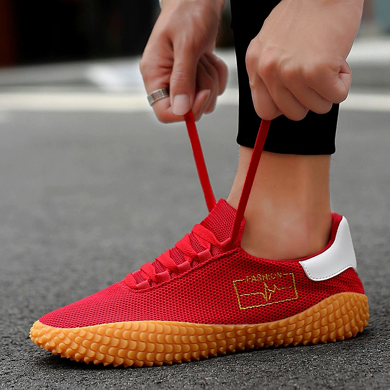 Sports shoes for leisure, summer footwear, trend universal breathable cloth sneakers, Korean style