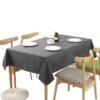 乐轩秀 Waterproof linen solid color tablecloth Japanese and Korean foreign trade cross -border minimalist dining table cloth cotton linen cloth covered towel wholesale