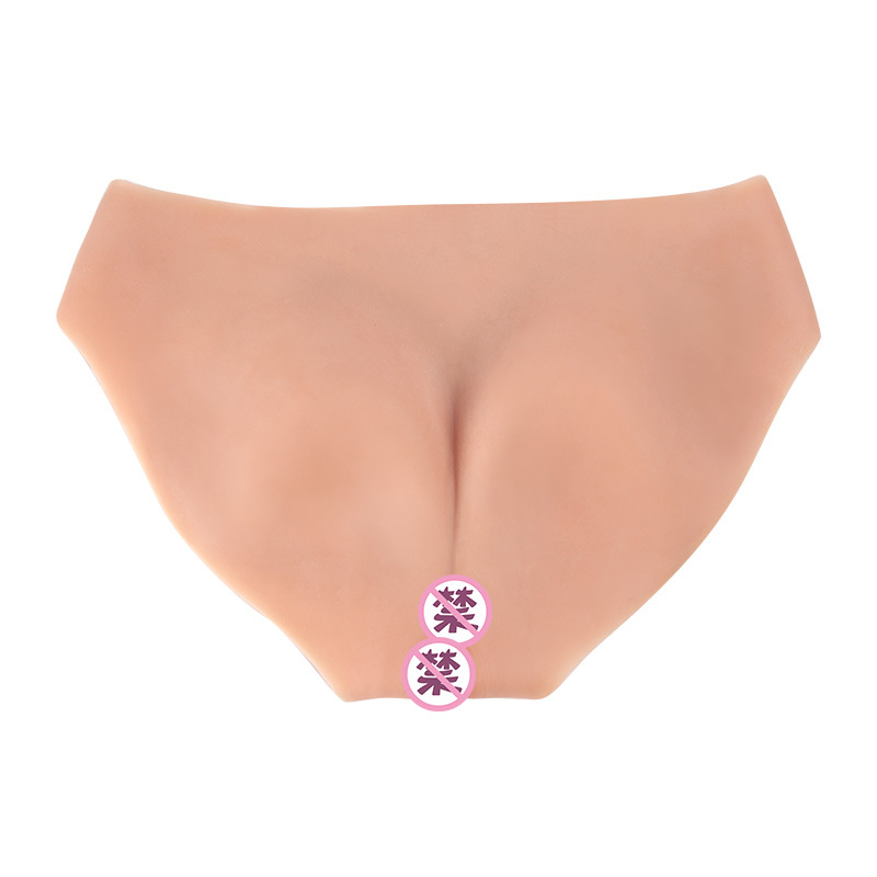 Han GE Nuevo vestido de CD Ropa interior falsa para hombres Cubierta de mujer falsa oculta parte inferior del cuerpo Silicona calzoncillos falsos de Yin