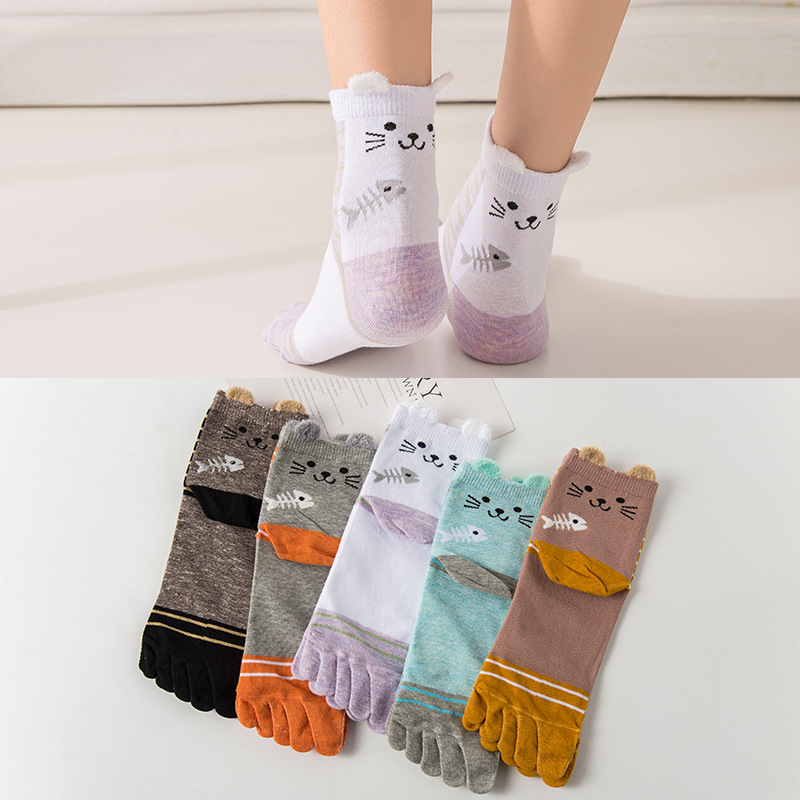 Demi-season women's three dimensional cartoon breathable cute Tabi