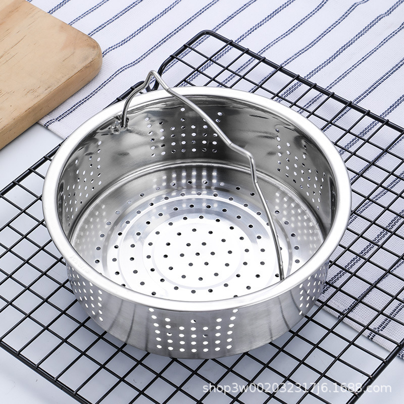 304 stainless steel steamer kitchen steamer small hole steamer thickened large hole household rice cooker steamer factory wholesale