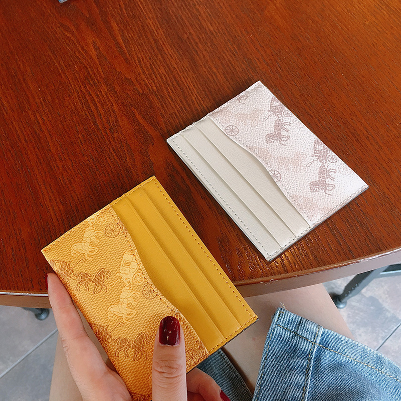 South Korea Printed Card Bag Women's Ins Trendy Fashion Trend Cute Ultra-thin Simple Small Personality Mini Coin Purse South Korea Printed Card Bag Women's Ins Trendy Fashion Trend Cute Ultra-thin Simple Small Personality Mini Coin Purse