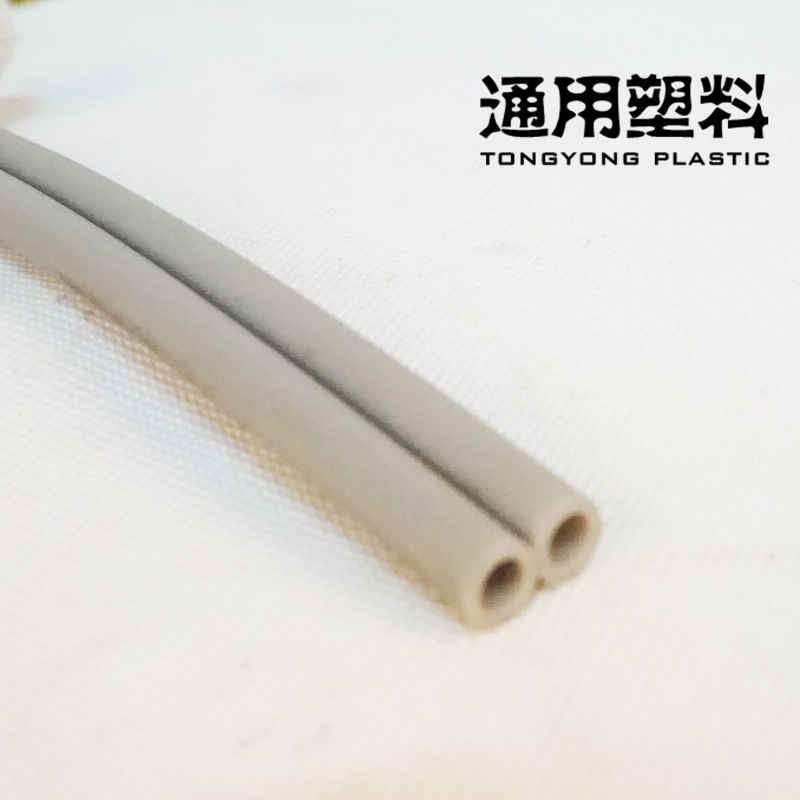 浙江厂家批发挤出彩色PVC抗紫外线弹性双排多排导管