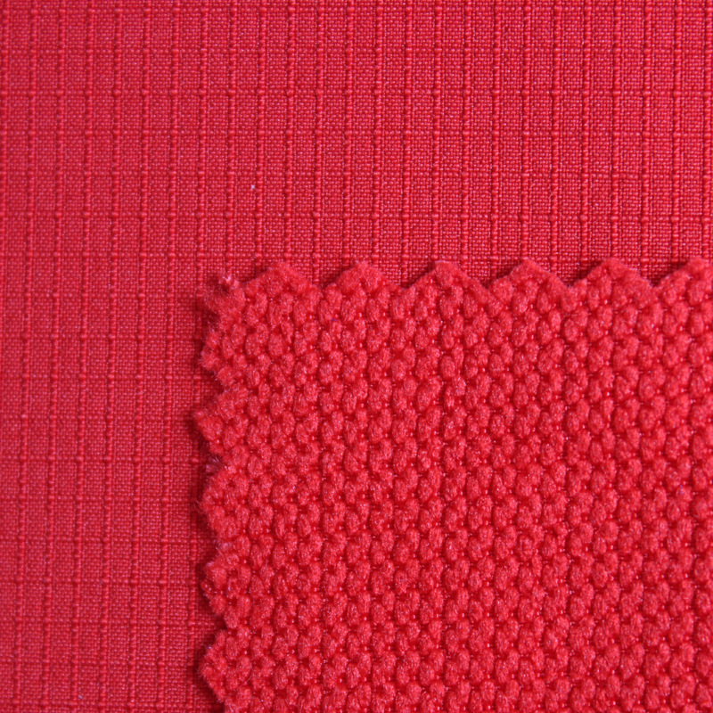 氨纶加捻纬弹格子登山尼提花75D*75D/40D+150D 214gsm户外登山服