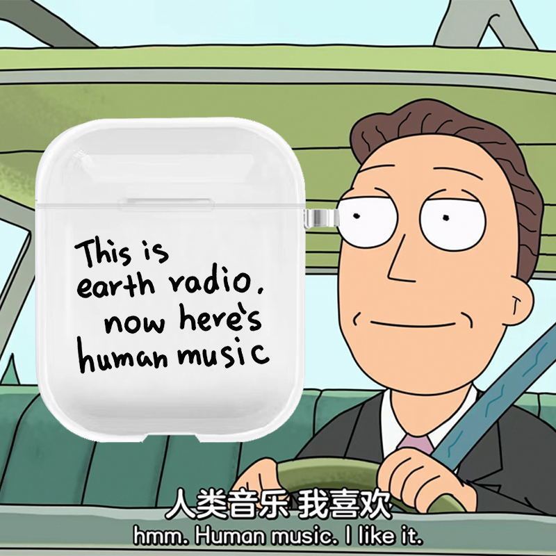 Creative Earphone Case Radio Rick Morty Earphone Case for Airpods 1/2/3 Generation Apple Earphone Protective Case
