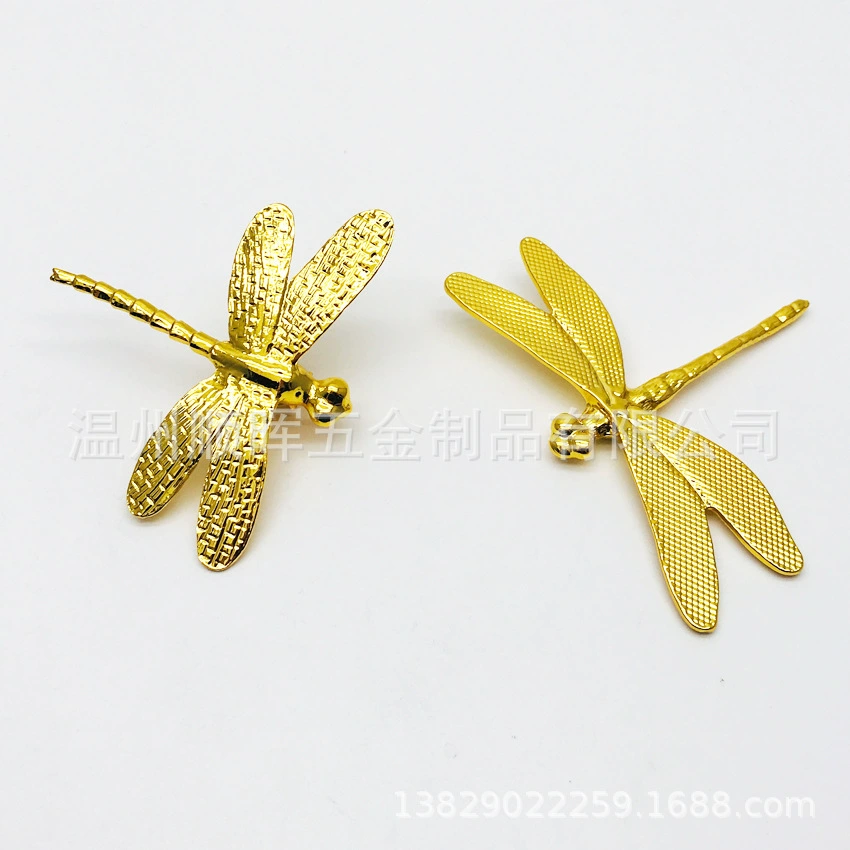 Ручка из цинкового сплава стерео Nordic ins шкатулка для драгоценностей Стрекоза шкаф ручка для шкафа легкие Роскошные металлические аксессуары