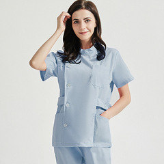 New female dentist's uniform, oral surgeon's workwear, nurse's uniform, scrub suit, handwashing shirt set, short-sleeved surgical gown