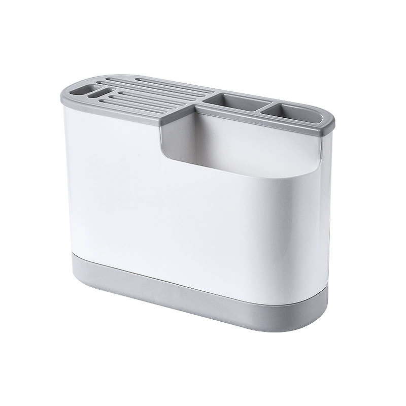 Multifunctional kitchen organizer, integrated cutting board & utensil storage, compact countertop