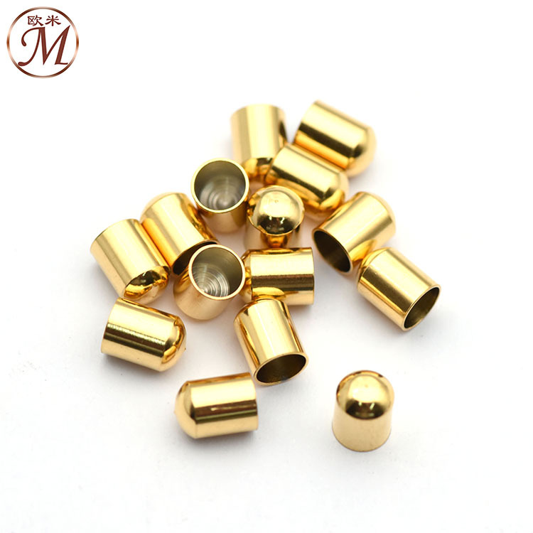 Cubo de acero inoxidable cabeza plana cabeza redonda cuero cuerda cadena hebilla serpiente cabeza pulsera collar cuerda tapa cola hebilla DIY accesorios de la joyería