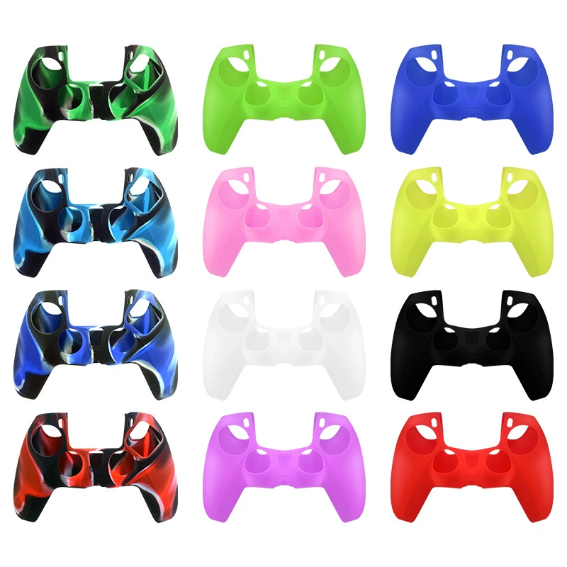 Handle, camouflage silicone non-slip protective case, 5 pieces