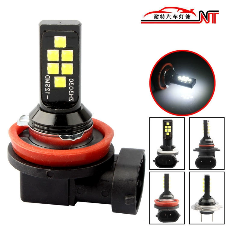 Трансграничная специальная автомобильная светодиодная противотуманная фара H4 H7 H8/H11 HB3/HB4 3030 12 лампа налобный фонарь