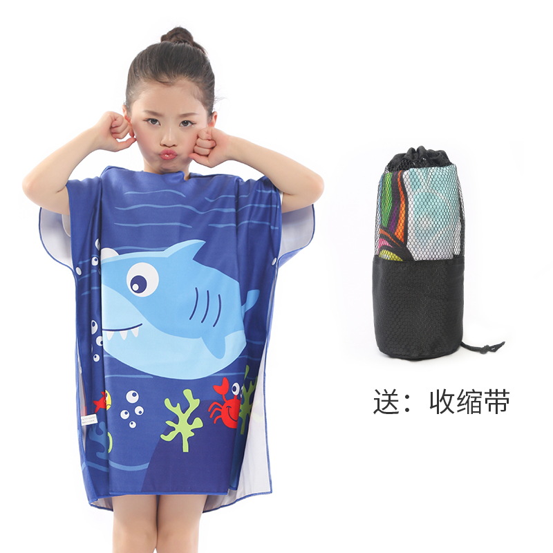 Personalizado para niños de doble cara capa capa toallas de baño con capuchón toallas de playa de secado rápido toallas de playa toallas de baño de baño