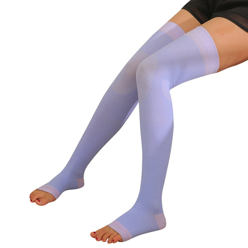 Max's new micro-pressure night sleep socks, long-tube over-the-knee beauty leg pressure socks, anti-cramp and leaky toe shaping socks