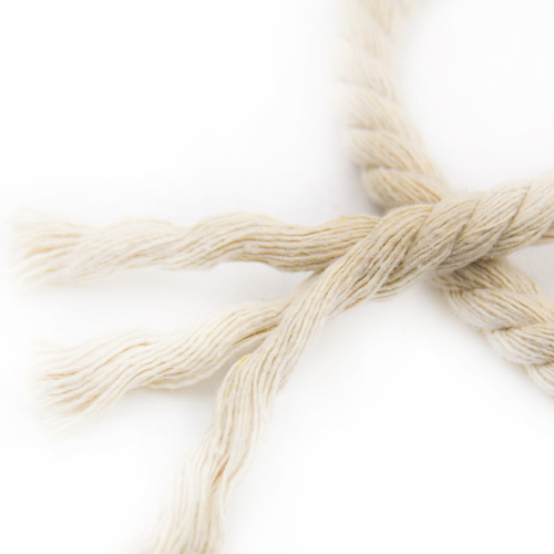 Wholesale colorful cotton thread for 1.5-30mm three-strand cotton ropes, used for zongzi tying and tags, white and black thick cotton ropes