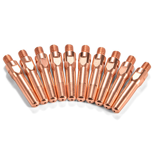 Secondary protection welding gun conductive tip connected to the conductive tip chromium zirconium copper copper wire feed tip Panasonic 1.01.2mm gas shielded welding accessories