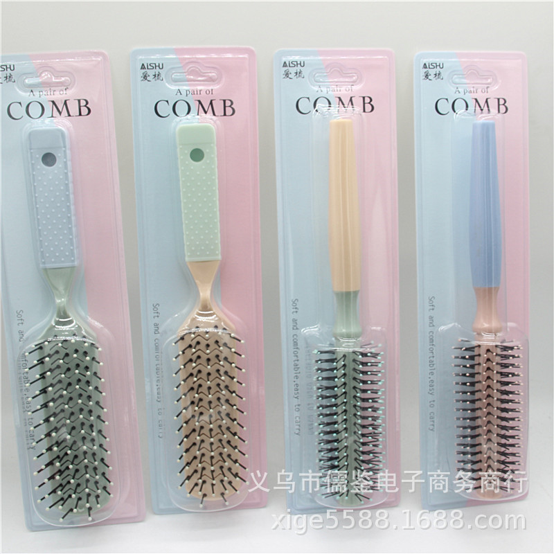 Macaron Color Pear Flower Style Comb Curly Hair Comb Board Comb Hairdressing Style Comb Two Yuan Store Supply