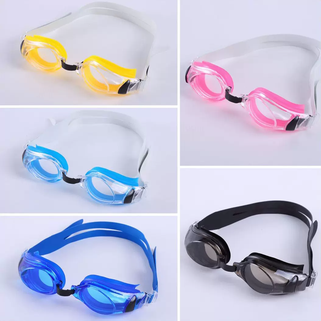 工厂现货 成人防雾游泳眼镜 硅胶可调节泳镜 盒装高档游泳镜