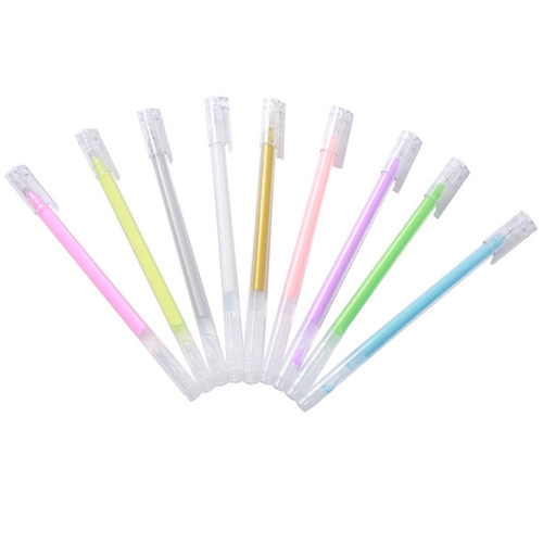 Pastel highlight pen pastel pen student mark color office stationery flash pen large capacity diy photo album black card