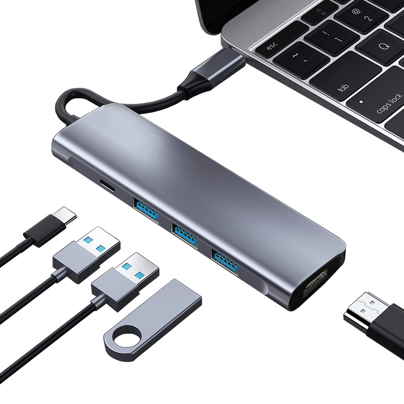 Type-C Hub Docking Station 5-Port USB C Expansion HDMI Low Temperature MacBook Accessories Usb3.0/2.0*2