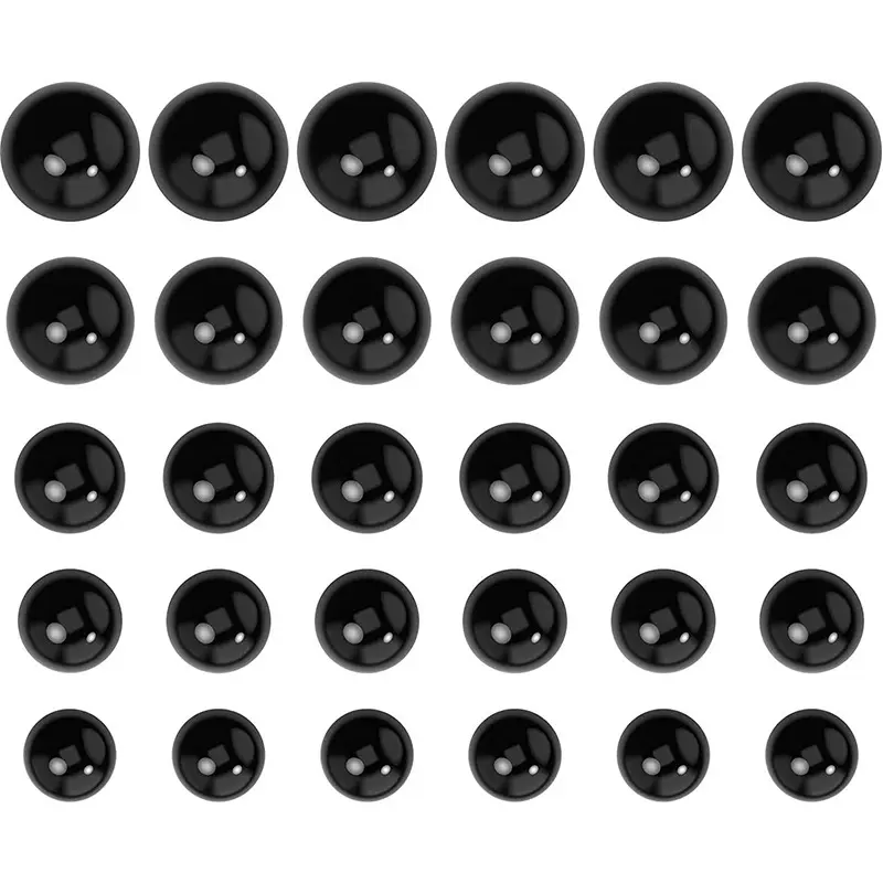 玩偶半圆黑色眼睛鼻子纽扣公仔布娃娃动物眼珠钻毛绒玩具眼睛配件