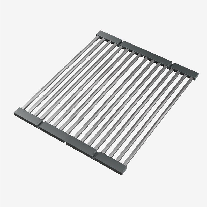 Foldable drying rack stainless steel, curtain