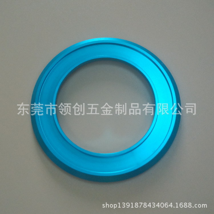 批量生产阳极氧化铝装饰环 高光倒角铝环 数控车床6061铝装饰环套