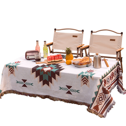 ins bohemian style thickened picnic mat camping tablecloth outdoor lawn moisture-proof floor mat tent equipment blanket