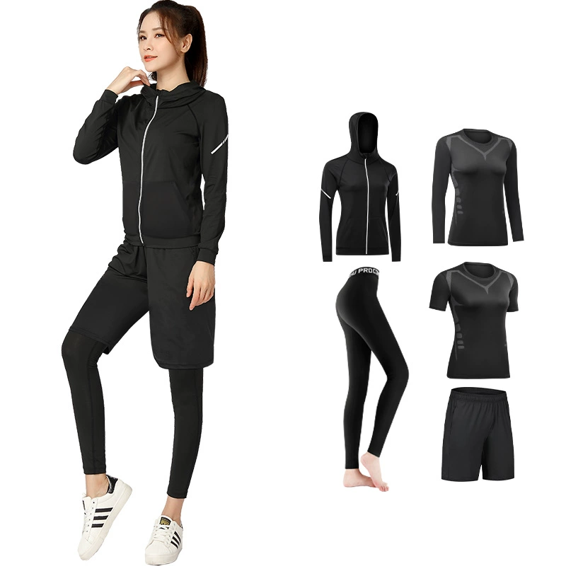 Yoga clothing, sports quick dry fashionable breathable demi-season set for gym, for running