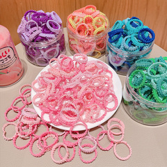 Hair ribbon for children, small size, does not hurt hair, suitable for infants and young children, forest system, baby girls, set of hair ties, high elasticity, durable hair accessory