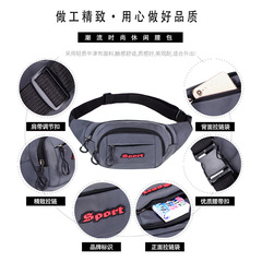 New thickened Oxford cloth waist bag for men and women large capacity casual fashion running sports shoulder crossbody bag waist bag