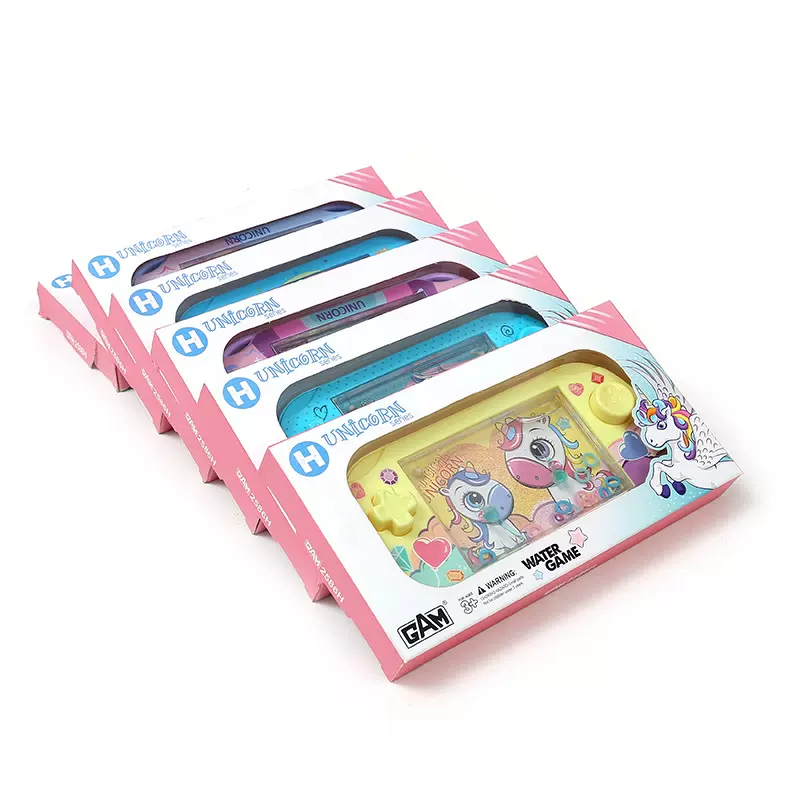 独角兽套圈圈水机卡通游戏机 迷你掌机怀旧玩具批发地摊货源
