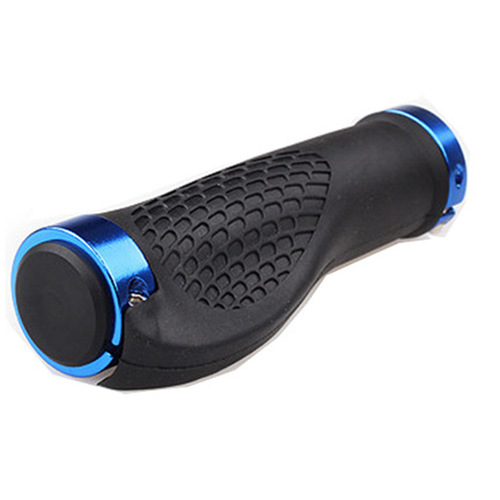 Bicycle handlebar cover mountain bike handlebar aluminum alloy double-sided locking handle cover dead-fly bicycle handlebar rubber cover side shape
