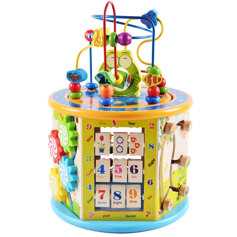 Caja de tesoros de educación temprana multifuncional para niños 1-2 años y medio año de edad, bebés y niñas juguetes intelectuales del cerebro al por mayor
