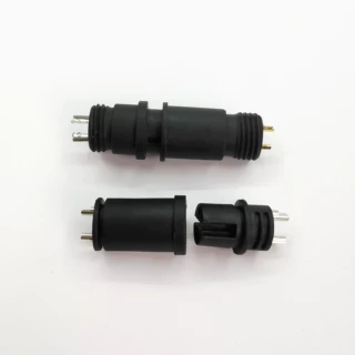 镀金防水车针公母头 连接器M16插头 M15 航空插头防水连接器2P 3P