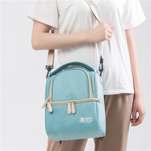 Cross-border wholesale fashion milk bag double-layer milk storage bag thickened bottle insulation bag breast milk preservation ice bag mommy bag