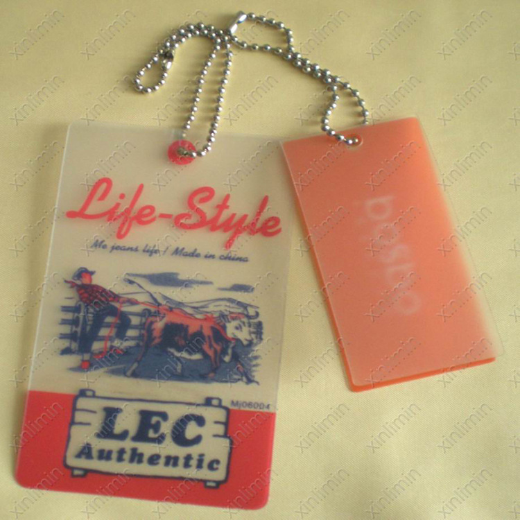 厂家生产服装PVC吊牌 衣服吊牌透明吊牌免费设计出货快