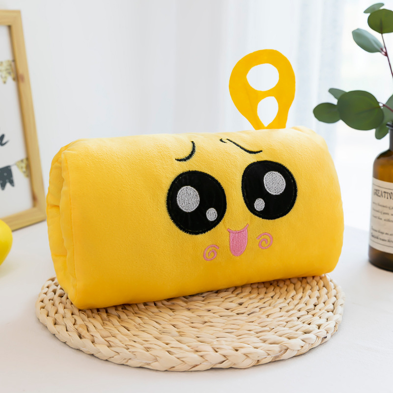 Invierno felpa juguete mano más cálido almohada tira de dibujos animados mano más cálido cojín empresa LOGO regalo fábrica al por mayor