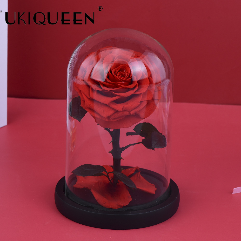 Rosa eterna de Yunnan, pequeño príncipe, adorno en cúpula de cristal, regalo de San Valentín, suministro directo del fabricante, ramo al por mayor transfronterizo