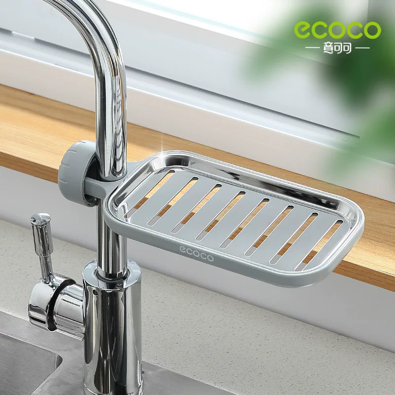 ECOCO Italian faucet, draining water frame stainless steel sink dishwashing pond storage kitchen supplies