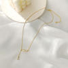 Elegant universal necklace, fashionable accessory, chain for key bag , simple and elegant design, wholesale
