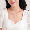 Elegant universal necklace, fashionable accessory, chain for key bag , simple and elegant design, wholesale