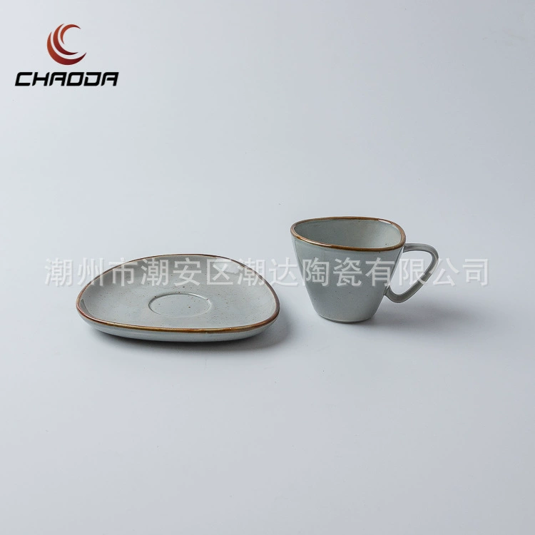 Чашка из керамики в формате европейского стиля 440 мл, 15 oz, для завтрака, кофе, кафе, ресторан, чашка