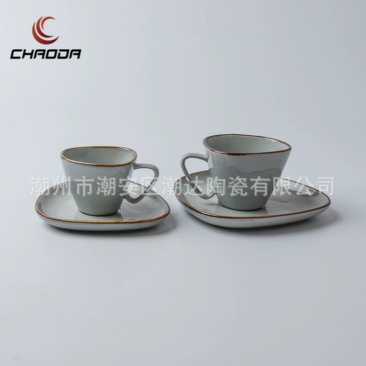 Чашка из керамики в формате европейского стиля 440 мл, 15 oz, для завтрака, кофе, кафе, ресторан, чашка