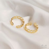 Tide, one size ring handmade, 14 carat, golden color