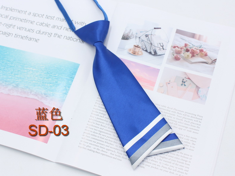 Pajarita de doble cuchillo de estilo coreano para mujer, arco de doble capa a juego con el color de la cara de seda, pajarita uniforme JK de estilo universitario al por mayor de fábrica