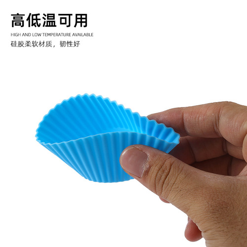 Silicone muffin cup macaron color candy color cake cupcake mold large factory direct sale