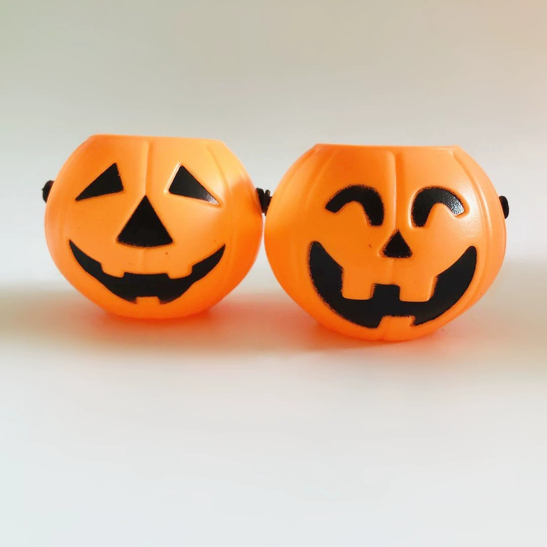 Украшения для тыквы Хэллоуина в виде фонарика, ручные пластиковые jack-o-lanterns, размеры 7/11/17 см, с различными лицами