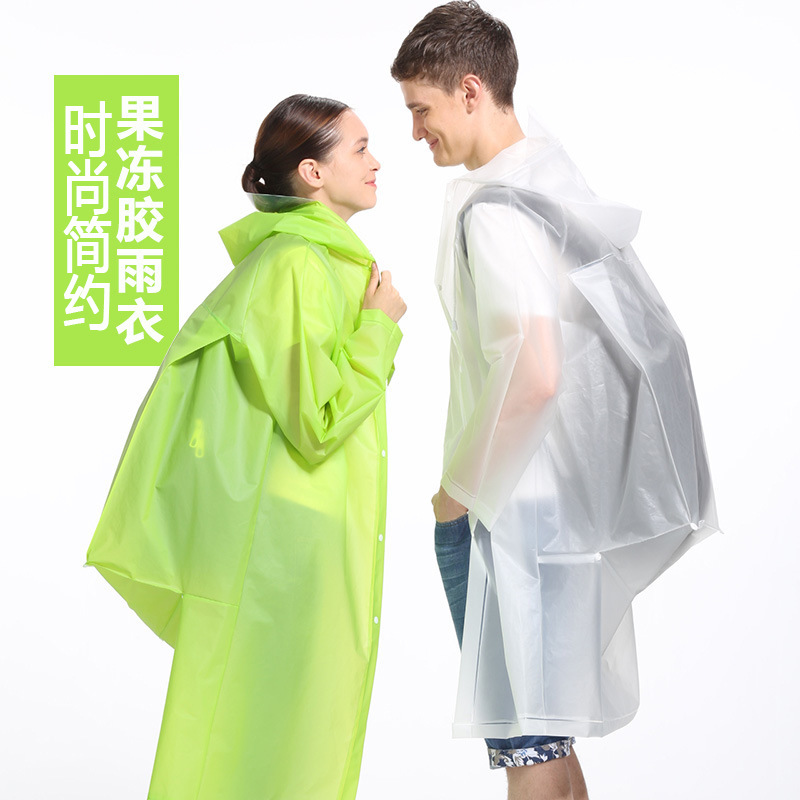 Cha colgar viajes al aire libre Eva impermeable mochila niños adultos largo senderismo escalada con sombrero engrosado poncho