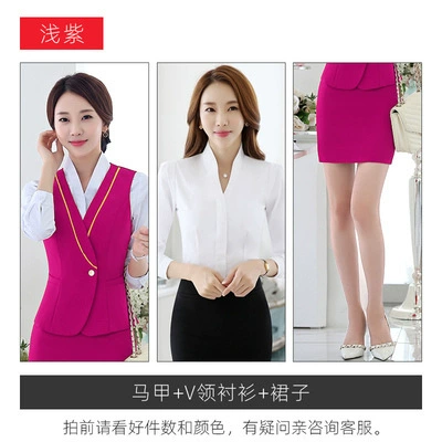 Rose red [waistcoat + western skirt + white shirt]