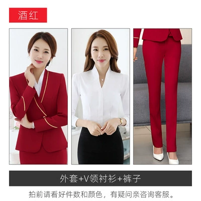 Burgundy [jacket + trousers + shirt]